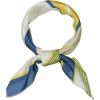 imageAllegra K 50cm Small Stripe Print Square Neck Wrap Scarves Head Scarf Kerchief Neckerchief Bandana for WomenYellow