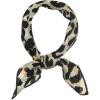 imageAllegra K 50cm Women Colorful Leopard Print Square Neck Scarf Kerchief Neckerchief Handkerchief BandanaBeige