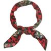 imageAllegra K 50cm Women Colorful Leopard Print Square Neck Scarf Kerchief Neckerchief Handkerchief BandanaRed Black