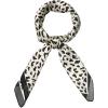 imageAllegra K 70cm Animal Leopard Print Silk Feeling Square Scarf Kerchief Neckerchief BandanaBeige