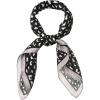 imageAllegra K 70cm Animal Leopard Print Silk Feeling Square Scarf Kerchief Neckerchief BandanaBlack