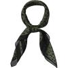 imageAllegra K 70cm Animal Leopard Print Silk Feeling Square Scarf Kerchief Neckerchief BandanaGreen