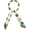 imageAllegra K 70cm Polka Dots Square Scarf Neck Scarves Kerchief Neckerchief Headband for WomenArmy Green Rose
