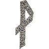 imageAllegra K Leopard Animal Print Pattern Skinny Scarf Long Neck Scarves Headband for WomenBlack