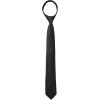 imageAllegra K Mens Skinny Pretied Solid Color Zipper Ties Neck Adjustable Strap Wedding Groom TieBlack