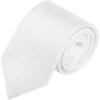 imageAllegra K Mens Solid Color Selftied Stripes Textured Wide Tie Neck Wedding Formal TiesWhite
