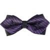 imageAllegra K Mens Striped PreTied Bow Tie Adjustable Neck Bowties Wedding Formal TiesPurple