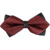 imageAllegra K Mens Striped PreTied Bow Tie Adjustable Neck Bowties Wedding Formal TiesRed