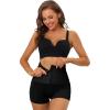 imageAllegra K Tummy Control Shapewear for Women High Waisted Front Hook Closure Butt Lifting Shorts Body ShaperBlack