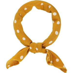 imageAllegra K 50cm 1950s Vintage Retro Polka Dots Square Scarf Head Neck Scarves Kerchief NeckerchiefGinger