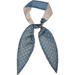 imageAllegra K Chic Polka Dots Women Neckerchief Skinny Scarves Hair Band Ribbon for Bag AccessoryBlue Small Dot