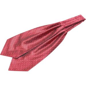 imageAllegra K Mens Polka Dots SelfTied Neck Cravat Tie Ascot Tie Formal Party CravatsWine Red White