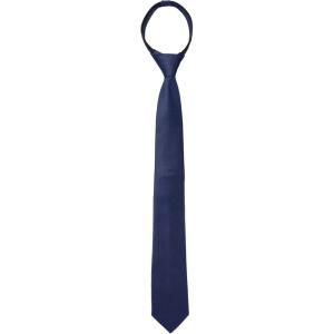 imageAllegra K Mens Skinny Pretied Solid Color Zipper Ties Neck Adjustable Strap Wedding Groom TieNavy Blue