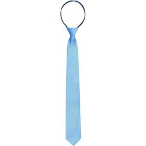 imageAllegra K Mens Skinny Pretied Solid Color Zipper Ties Neck Adjustable Strap Wedding Groom TieSky Blue