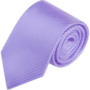 imageAllegra K Mens Solid Color Selftied Stripes Textured Wide Tie Neck Wedding Formal TiesLight Purple