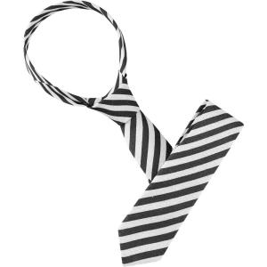 imageAllegra K Mens Stripe Necktie SelfTied Linen Slim Ties for Business CasualBlack