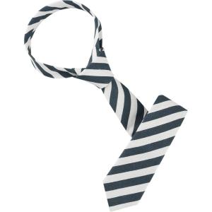 imageAllegra K Mens Stripe Necktie SelfTied Linen Slim Ties for Business CasualNavy Blue