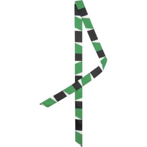 imageAllegra K Stripe Ribbon Skinny Neck Scarves Long Narrow Neckerchief Hairband for Women Wrist Wear Handbag Handle WrapGreen