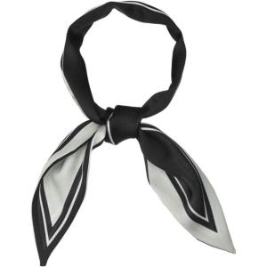 imageAllegra K Womens Skinny Scarf Ribbon Hair Band Heart Print Handbag Handle Neck ScarfBlack Pure