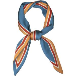 imageAllegra K Womens Skinny Scarf Ribbon Hair Band Heart Print Handbag Handle Neck ScarfBule Pure