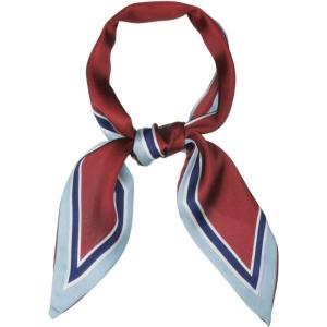 imageAllegra K Womens Skinny Scarf Ribbon Hair Band Heart Print Handbag Handle Neck ScarfRed Pure