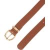 imageAllegra K Alligator Embossed Belts Leather Waist Alloy Pin Buckle Belt for WomenBrown
