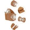 imageAllegra K Lady 236 Width Elastic Belts Faux Leather Opal Beaded Rhinestone Inlaid Stretchy Cinch Waistband for DressCamel