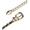 imageAllegra K Rhinestone Belt for Women Sparkle Chain Plus Size Waist Belt for Jeans Tunic DressesBlack Gold