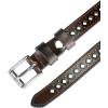 imageAllegra K Skinny Leather Belt for Women Hollowout Thin Waist Belts for Jeans Dress 07 Inches WidthCoffee