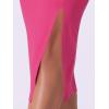 imageAllegra K Spaghetti Strap Dress for Womens Slim Fit Sleeveless Split Bodycon Cocktail Party DressHot Pink