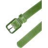 imageAllegra K Thin Waist Belts for Women Rectangle Pin Buckle Skinny Leather Belt for Pants DressGreen