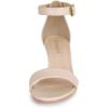 imageAllegra K Womens Ankle Strap Kitten Heel SandalsBeige