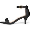 imageAllegra K Womens Ankle Strap Kitten Heel SandalsBlack