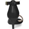 imageAllegra K Womens Ankle Strap Kitten Heel SandalsBlack