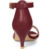 imageAllegra K Womens Ankle Strap Kitten Heel SandalsBurgundy