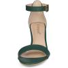 imageAllegra K Womens Ankle Strap Kitten Heel SandalsDark Green