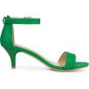imageAllegra K Womens Ankle Strap Kitten Heel SandalsGreen