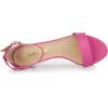 imageAllegra K Womens Ankle Strap Kitten Heel SandalsHot Pink