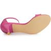 imageAllegra K Womens Ankle Strap Kitten Heel SandalsHot Pink