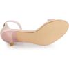imageAllegra K Womens Ankle Strap Kitten Heel SandalsPink