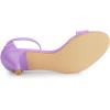 imageAllegra K Womens Ankle Strap Kitten Heel SandalsPurple