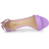 imageAllegra K Womens Ankle Strap Kitten Heel SandalsPurple