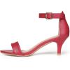 imageAllegra K Womens Ankle Strap Kitten Heel SandalsRed