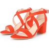 imageAllegra K Womens Ankle Strap Open Toe SandalsOrange