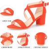 imageAllegra K Womens Ankle Strap Open Toe SandalsOrange
