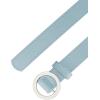 imageAllegra K Womens Belts O Ring Metal Buckle Plus Size Thin Nonporous Waist Belt for Jeans Dress 09 Inches WidthBlue