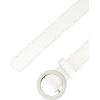 imageAllegra K Womens Belts O Ring Metal Buckle Plus Size Thin Nonporous Waist Belt for Jeans Dress 09 Inches WidthWhite