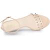 imageAllegra K Womens Clear Block Heel Ankle Strap Heeled SandalsBeige
