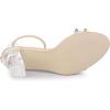 imageAllegra K Womens Clear Block Heel Ankle Strap Heeled SandalsBeige