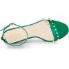 imageAllegra K Womens Clear Block Heel Ankle Strap Heeled SandalsGreen